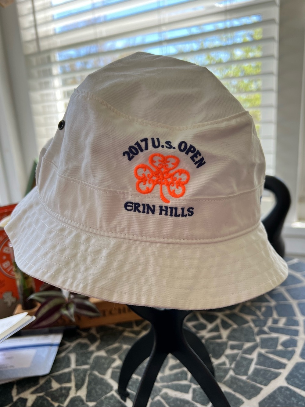 Polo Ralph Lauren Golf white bucket hat volunteer from 2017 US open Erin Hills